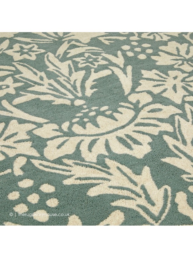 Heritage Florissa Teal Green Rug - 4