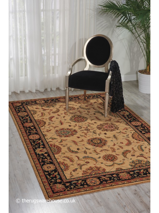 Patina Ivory Black Rug - 2