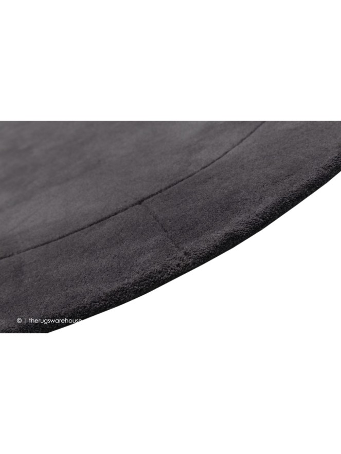 Helsinki Charcoal Circle Rug - 3