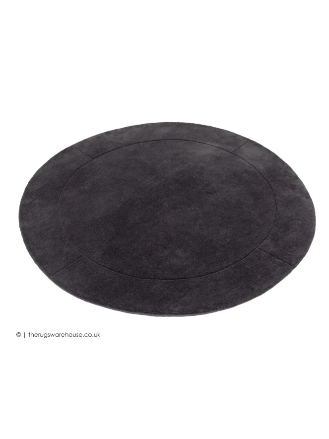 Helsinki Charcoal Circle Rug - 7