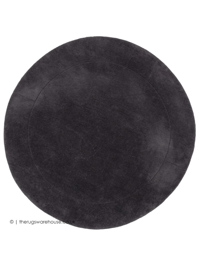 Helsinki Charcoal Circle Rug - 8