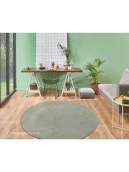 Helsinki Silver Green Circle Rug - Thumbnail - 2