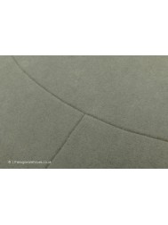 Helsinki Silver Green Circle Rug - Thumbnail - 6