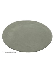 Helsinki Silver Green Circle Rug - Thumbnail - 7