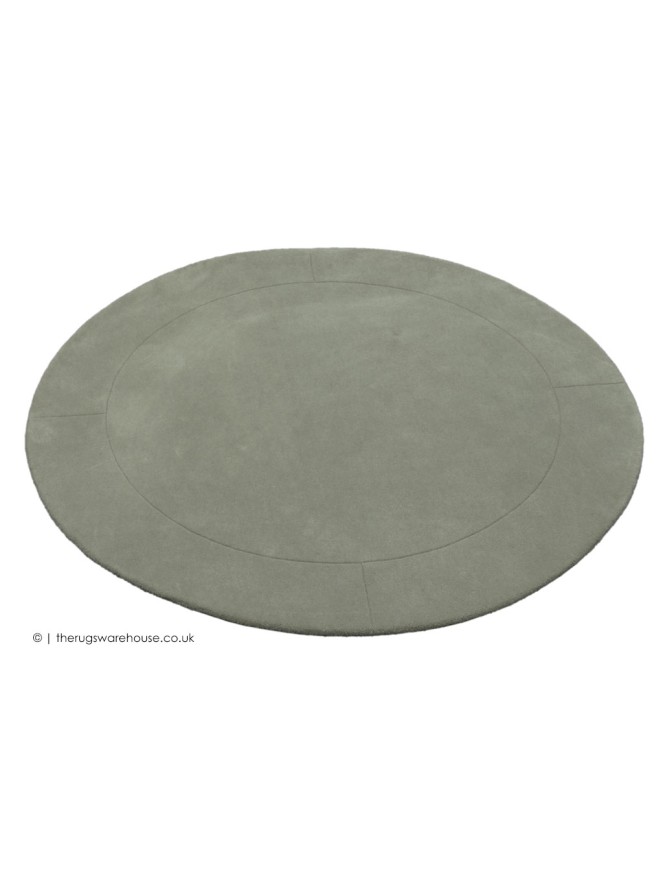 Helsinki Silver Green Circle Rug - 7