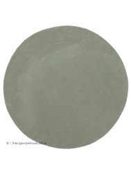 Helsinki Silver Green Circle Rug - Thumbnail - 8