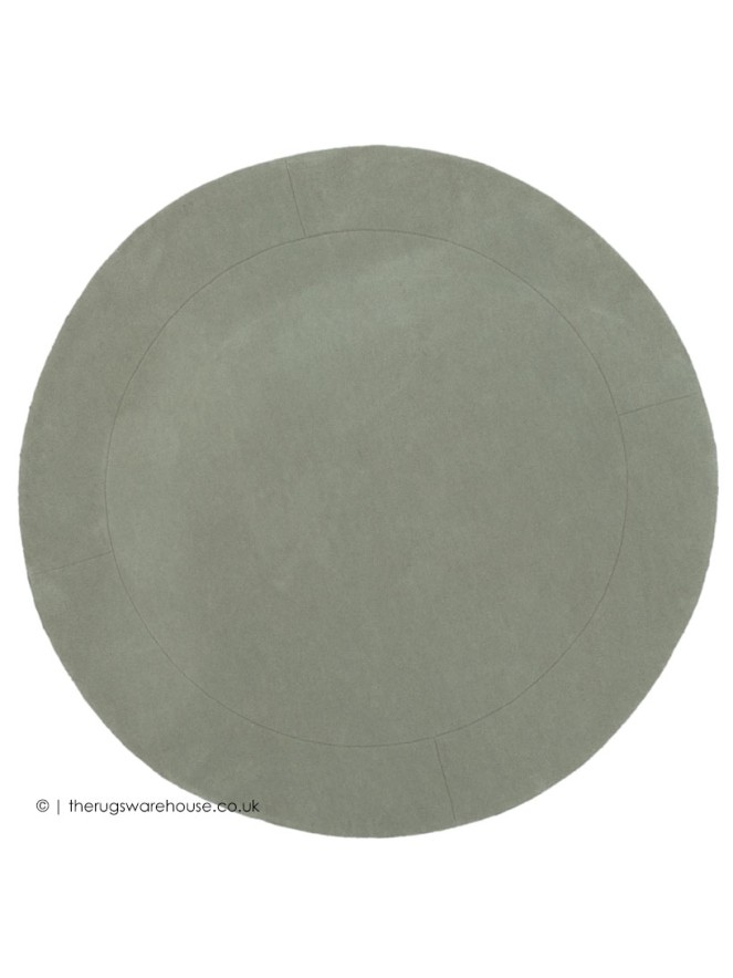 Helsinki Silver Green Circle Rug - 8