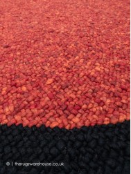 Mauritius Red Black Rug - Thumbnail - 5