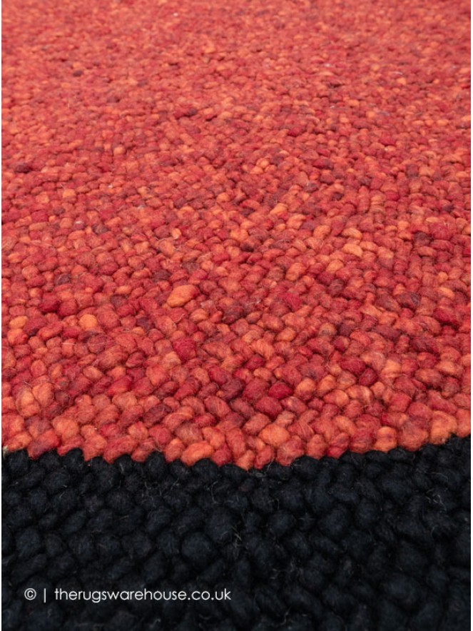 Mauritius Red Black Rug - 5