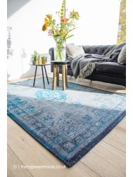 Grey Turquoise Rug - Thumbnail - 3