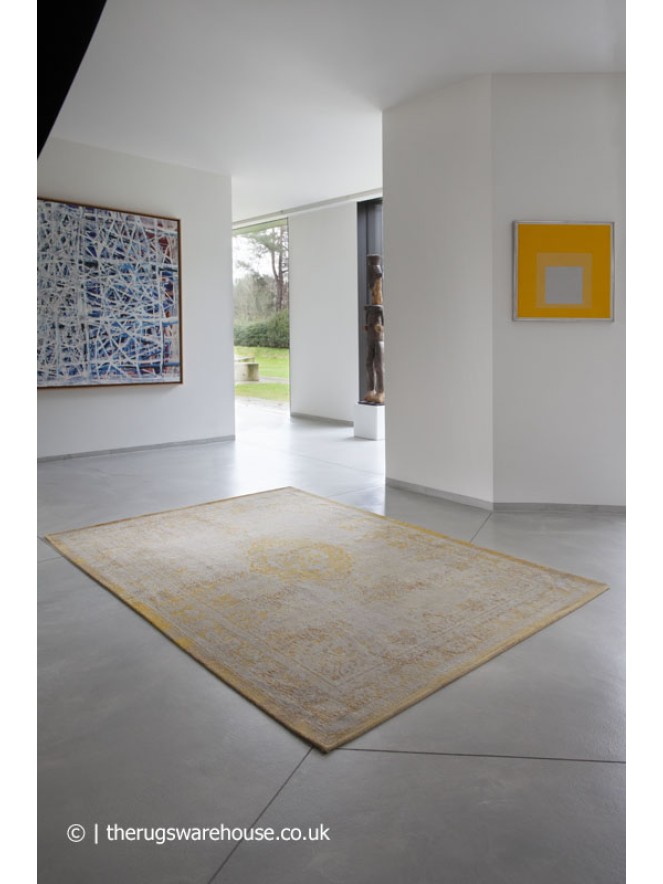 Grey Yellow Rug - 3