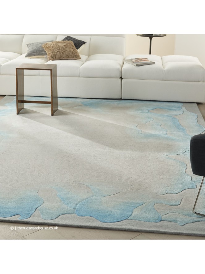 Prismatic Sea Mist Blue Rug - 2