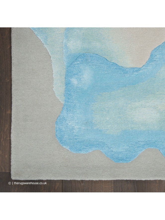 Prismatic Sea Mist Blue Rug - 7