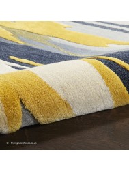 Prismatic Grey Yellow Rug - Thumbnail - 5