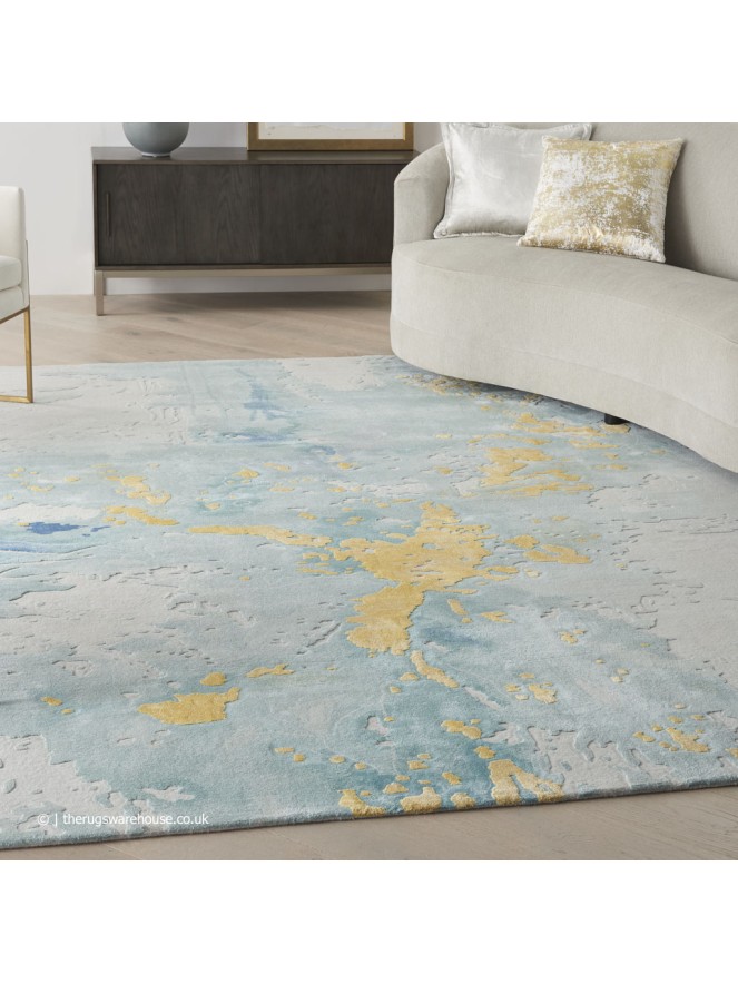 Prismatic Seafoam Gold Rug - 3