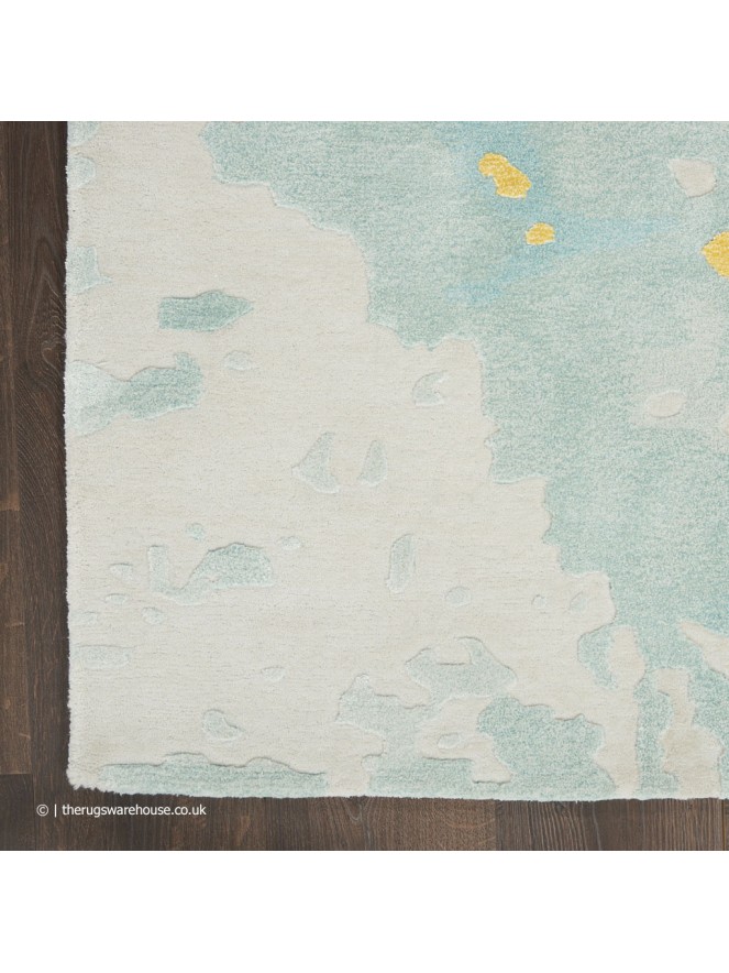 Prismatic Seafoam Gold Rug - 7