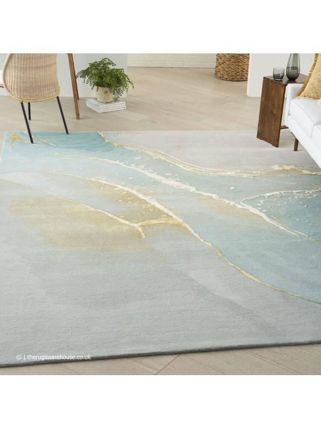 Prismatic Seafoam Grey Rug - 3