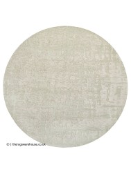 Dry Beige Round Rug - Thumbnail - 5