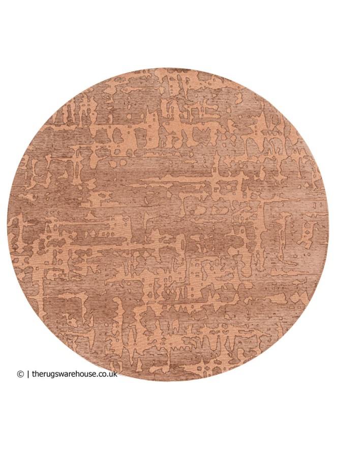 Za Copper Round Rug - 4