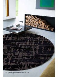 Black Water Round Rug - Thumbnail - 2