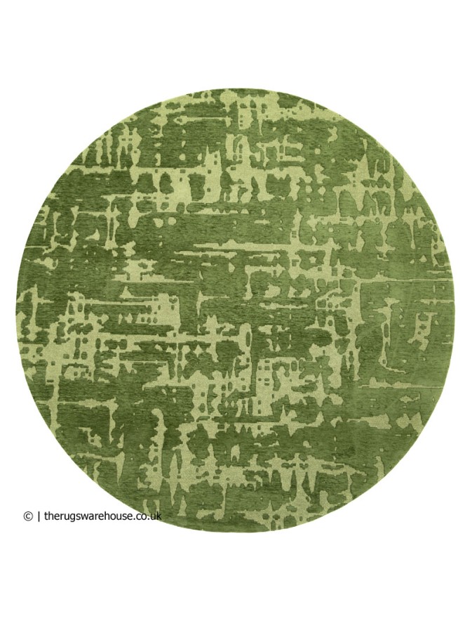 Perrier's Green Round Rug - 4