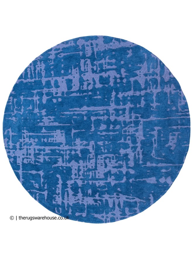 Suarez Blue Round Rug - 7