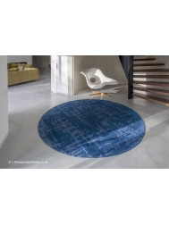 Suarez Blue Round Rug - Thumbnail - 2