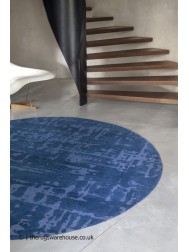 Suarez Blue Round Rug - Thumbnail - 3