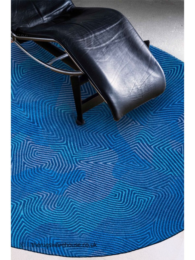 Blue Lagoon Round Rug - 2