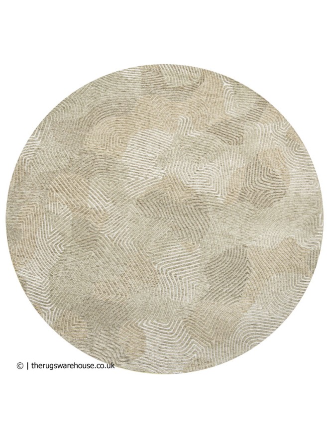 Shell Beige Round Rug - 5