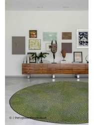 Tropical Green Round Rug - Thumbnail - 2