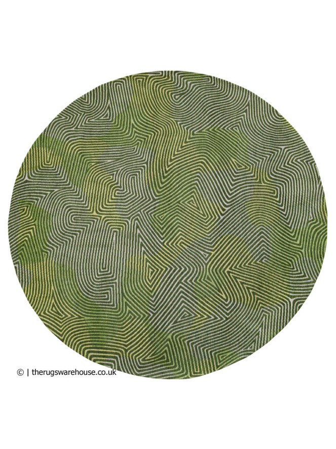Tropical Green Round Rug - 5