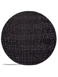 Oppian Black Round Rug - Thumbnail - 5