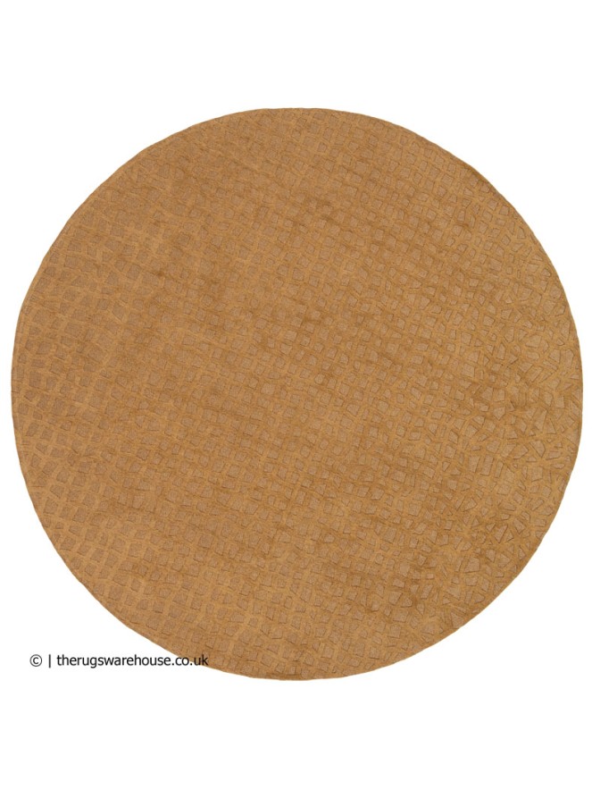 Roman Gold Round Rug - 7