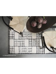 Empire Cream Black Rug - Thumbnail - 3