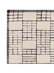 Empire Cream Black Rug - Thumbnail - 5