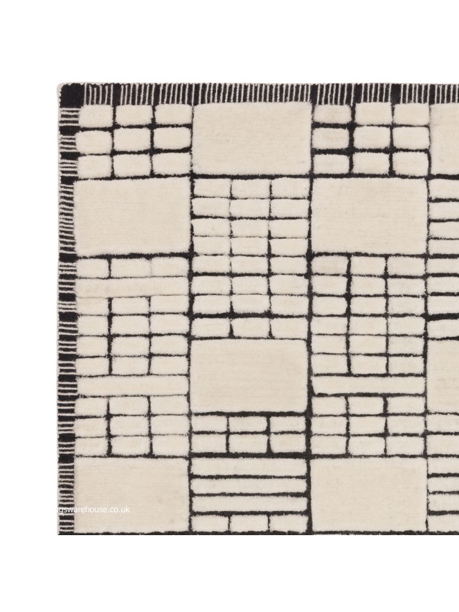 Empire Cream Black Rug - 5