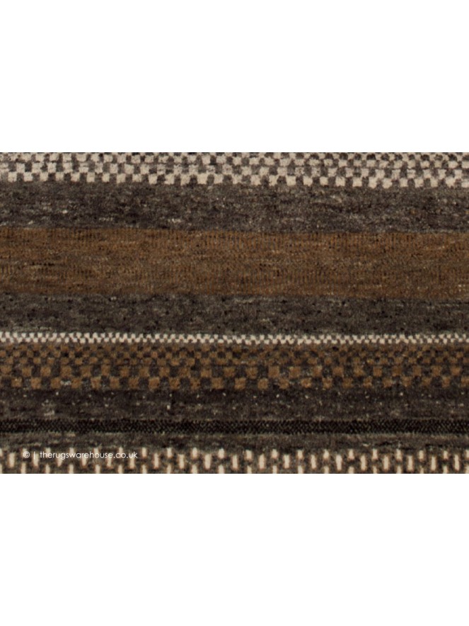 Ocean Stripes Brown Grey Rug - 3