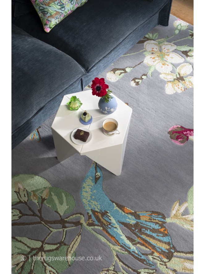 Hummingbird Grey Rug - 2