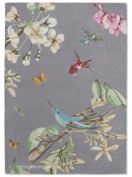 Hummingbird Grey Rug - Thumbnail - 6