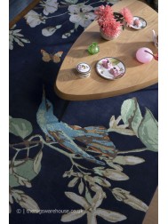 Hummingbird Navy Rug - Thumbnail - 4