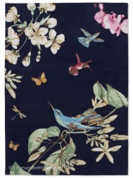 Hummingbird Navy Rug - Thumbnail - 8