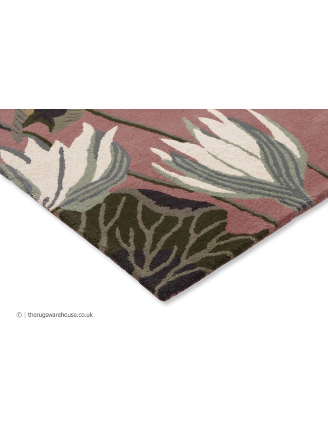 Waterlily Dusty Rose Rug - 4