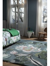 Waterlily Midnight Pond Rug - Thumbnail - 2