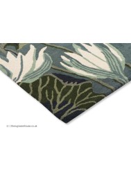 Waterlily Midnight Pond Rug - Thumbnail - 4