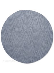 Folia Cool Grey Round Rug - Thumbnail - 6
