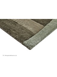 Manali Green Taupe Rug - Thumbnail - 4