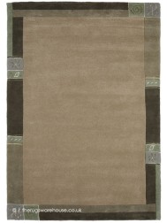 Manali Green Taupe Rug - Thumbnail - 10