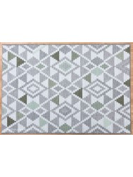 Oshin Grey Green Rug - Thumbnail - 9