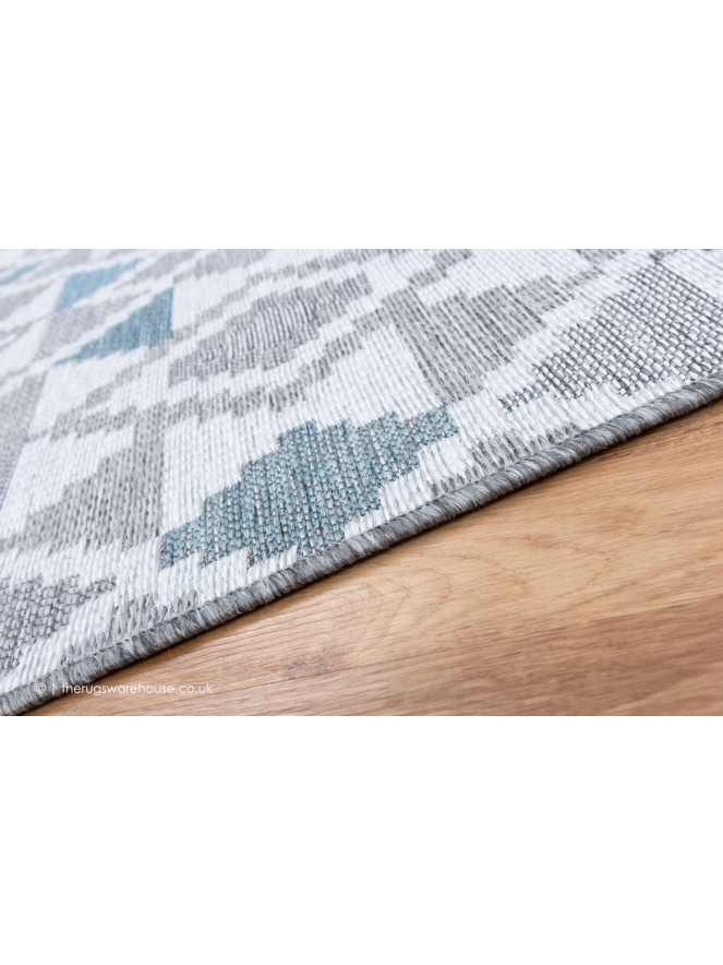 Oshin Grey Teal Rug - 4